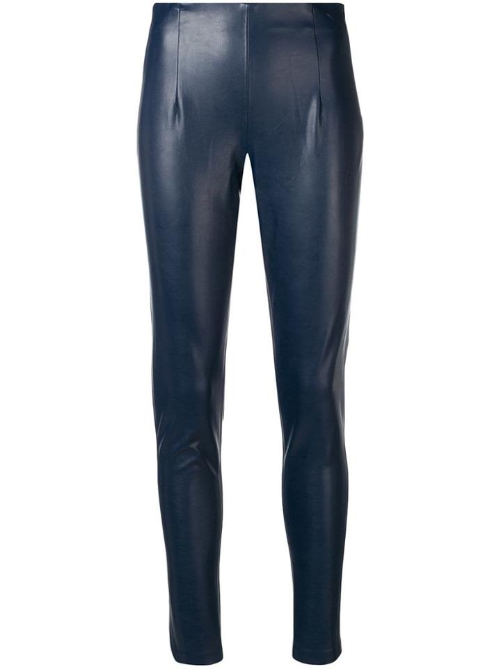 Dorothee Schumacher Leather Effect Leggings - Blue