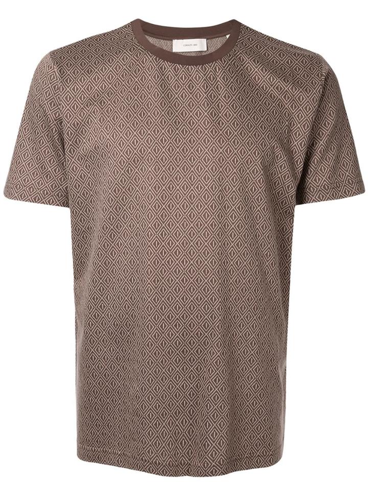 Cerruti 1881 Geometric Print T-shirt - Brown