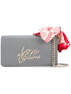 Love Moschino Bandana-detail Crossbody Bag - Grey