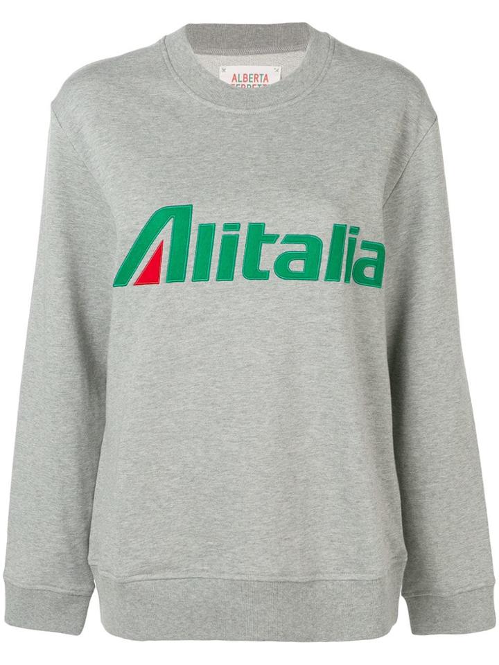 Alberta Ferretti Alitalia Sweatshirt - Grey