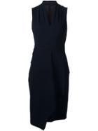 Kobi Halperin V-neck Dress, Women's, Size: 4, Black, Polyester/spandex/elastane/rayon/nylon