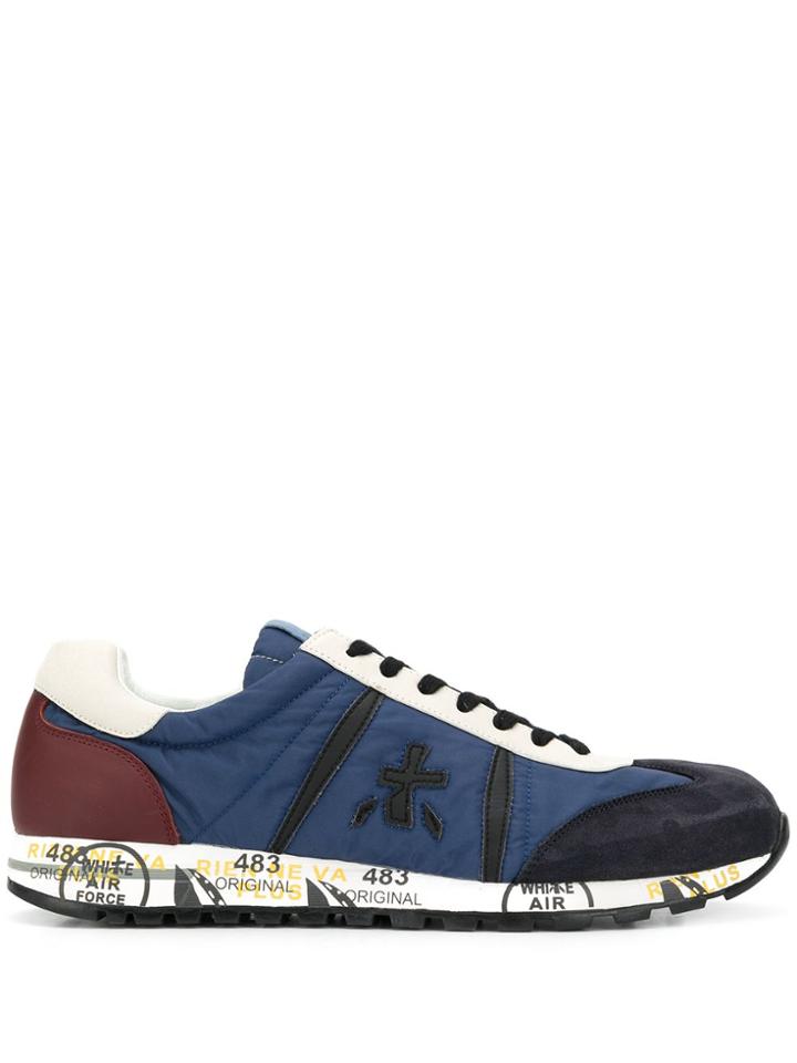 White Premiata Lucy Low-top Sneakers - Blue