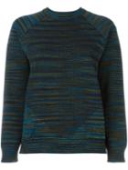 M Missoni Crew Neck Jumper, Women's, Size: Xs, Blue, Polyamide/viscose/spandex/elastane