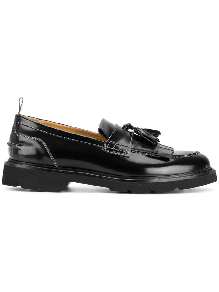 Msgm Ridged Sole Loafers - Black