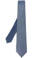 Bulgari Sailboat Print Tie - Blue