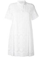 Giamba Broderie Anglaise Dress, Women's, Size: 42, White, Cotton/polyester