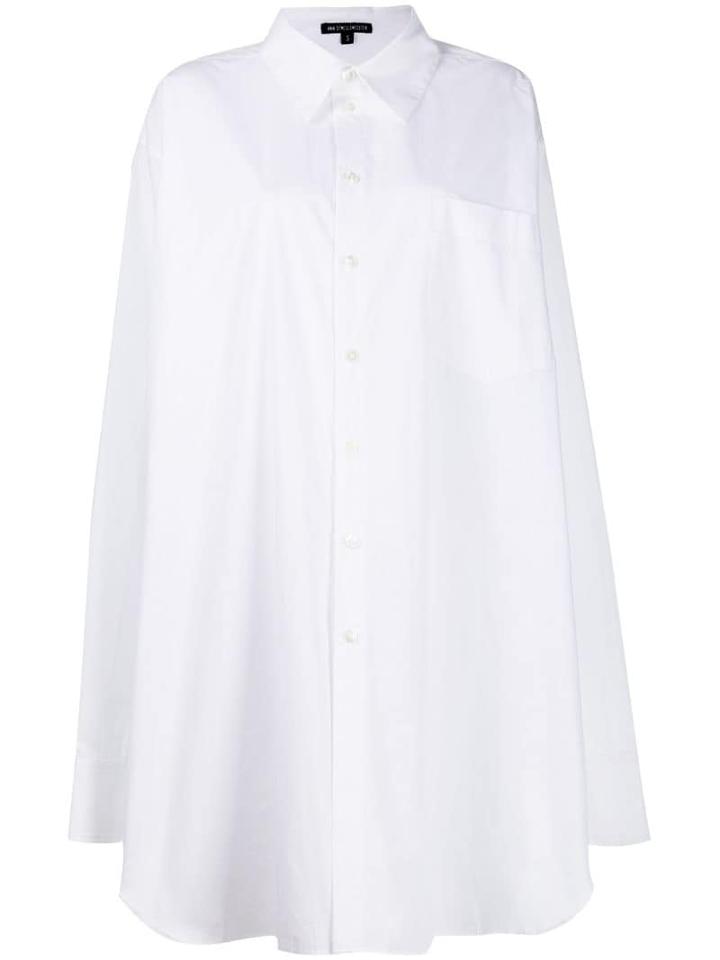 Ann Demeulemeester Oversized Midi Shirt - White