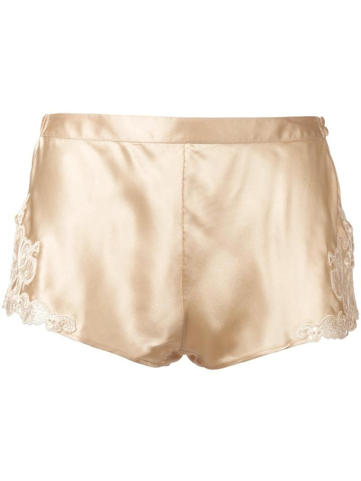 La Perla Maison Culotte, Women's, Size: 2, Nude/neutrals, Viscose/silk/polyester/cotton