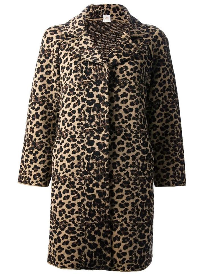 Charlott Leopard Print Coat