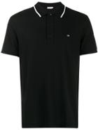 Calvin Klein Contrast Logo Polo Shirt - Black