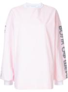 Walk Of Shame Shadow Logo Sweatshirt - Pink