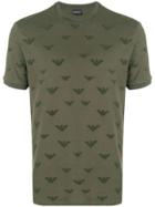 Emporio Armani All Over Logo T-shirt - Green