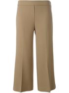 P.a.r.o.s.h. Flared Cropped Trousers - Nude & Neutrals