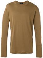 Joseph Plain T-shirt, Men's, Size: Xl, Brown, Cotton/lyocell