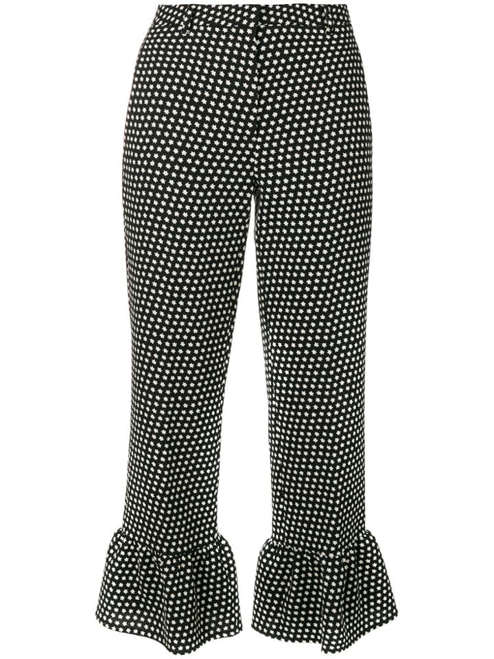Philosophy Di Lorenzo Serafini Ruffled Flared Trousers - Black