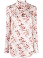 Paco Rabanne Floral-print Shirt - Pink