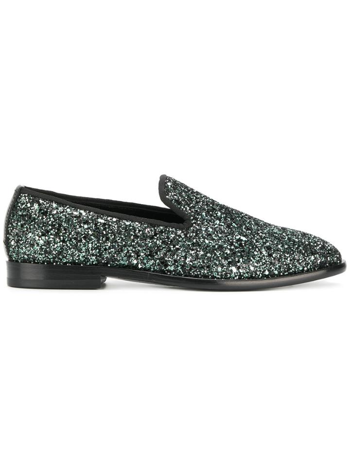 Jimmy Choo Marlo Glitter Loafers - Metallic