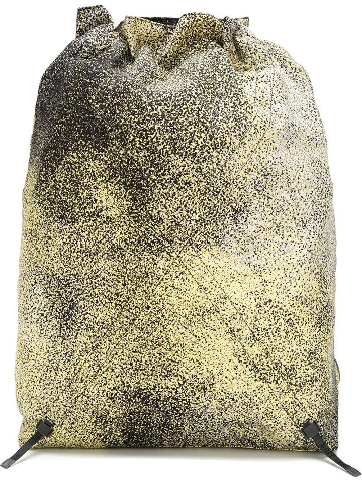 Kenzo Sand Backpack, Yellow/orange, Nylon/calf Leather