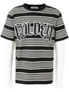Golden Goose Deluxe Brand Layered Stripe T-shirt, Men's, Size: Xs, Black, Cotton/linen/flax