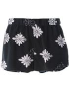 Equipment Relaxed Fit Flower Pattern Short Shorts