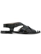 Agl Crossover Strap Sandals - Black