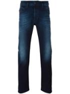 Diesel Gradient Detail Straight-leg Jeans, Men's, Size: 31/32, Blue, Cotton/lyocell/spandex/elastane