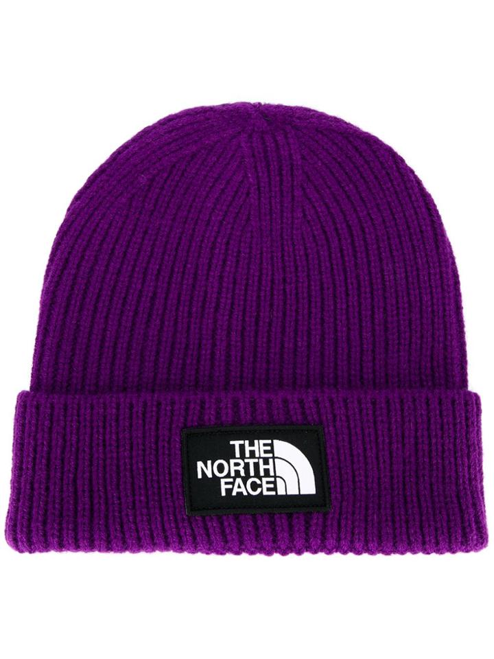 The North Face Ribbed Logo Patch Hat - Purple