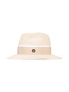 Maison Michel Henrietta Hat, Women's, Size: Medium, Nude/neutrals, Cotton/straw