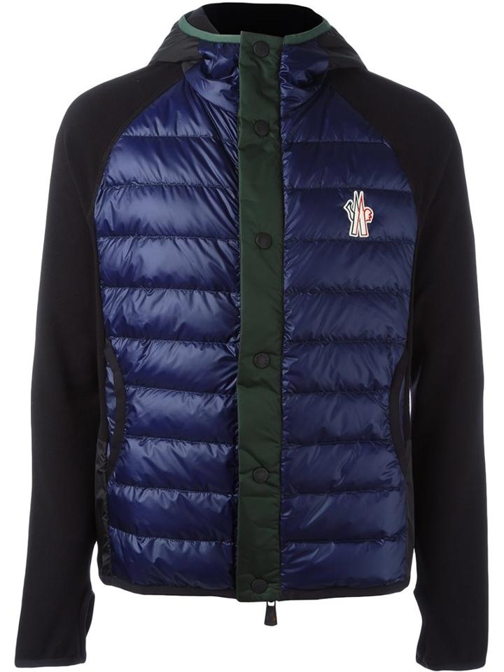 Moncler Grenoble Hooded Buttoned Jacket, Men's, Size: Xxl, Polyamide/polyester/spandex/elastane/feather Down