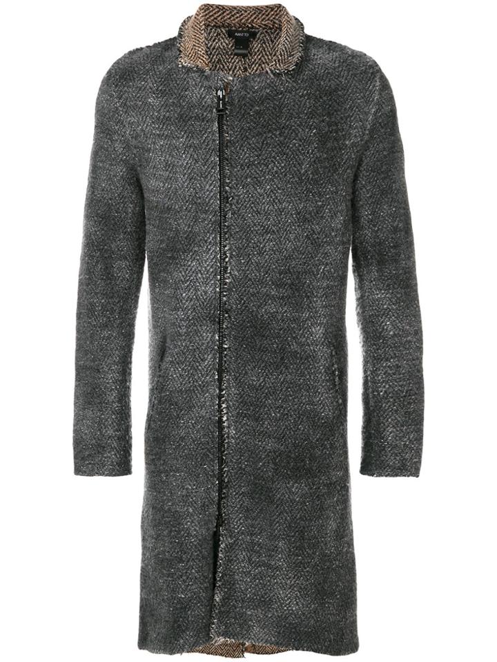 Avant Toi Marl Effect Jacket - Grey