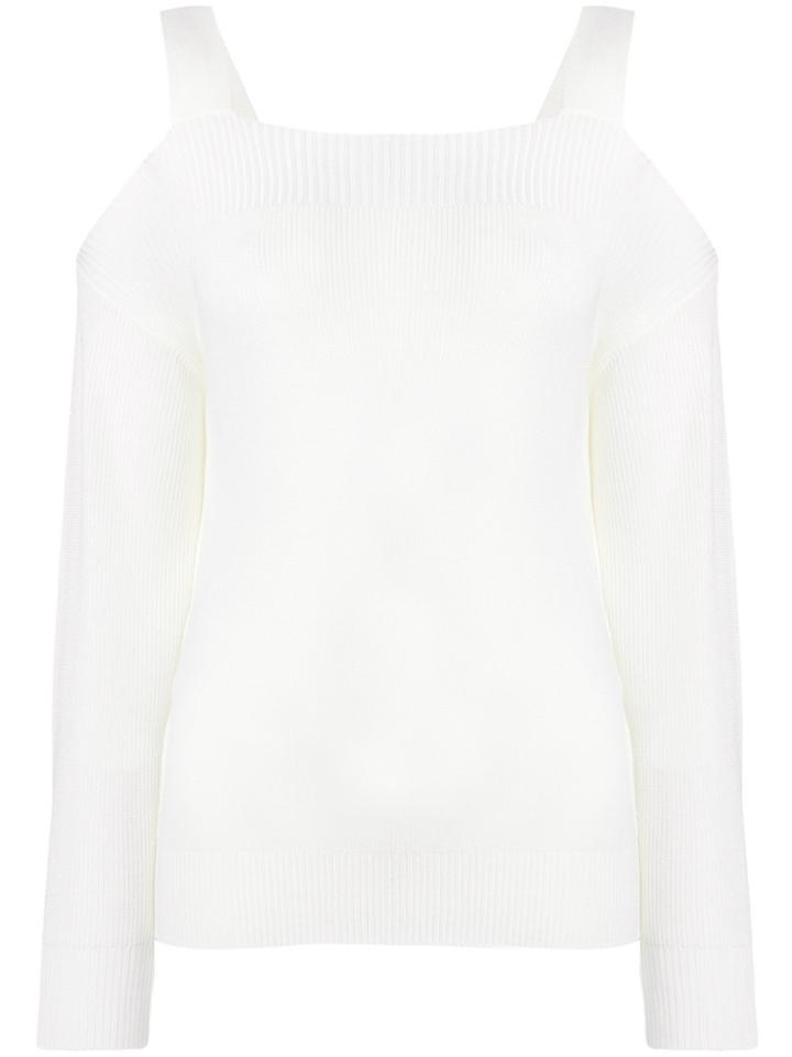 Essentiel Antwerp Dropped Shoulders Sweater - White