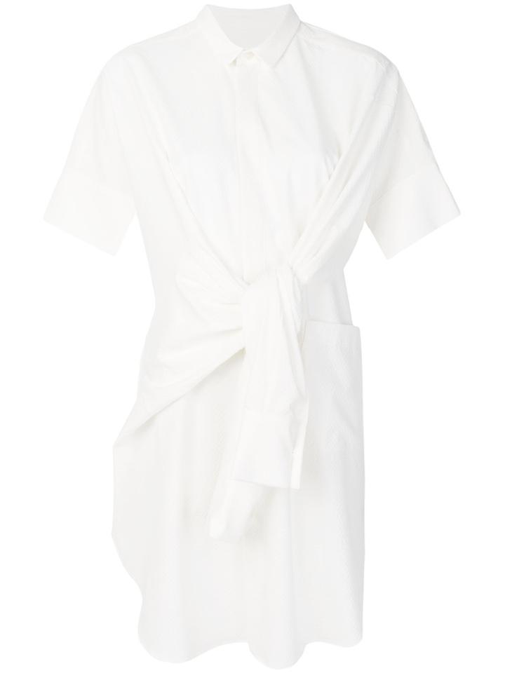 Henrik Vibskov Tied Waist Shirt Dress - White