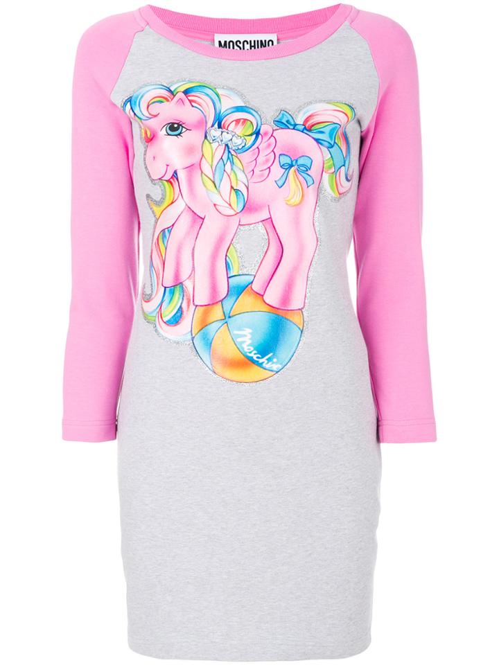 Moschino My Little Pony Raglan T-shirt Dress - Grey