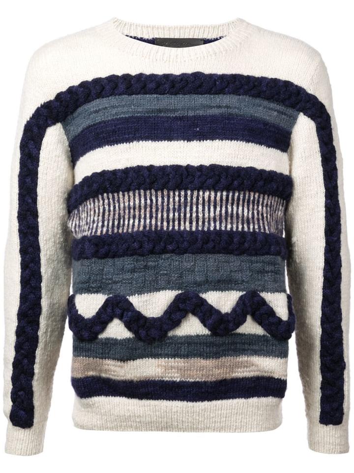 The Elder Statesman South American Sweater - White