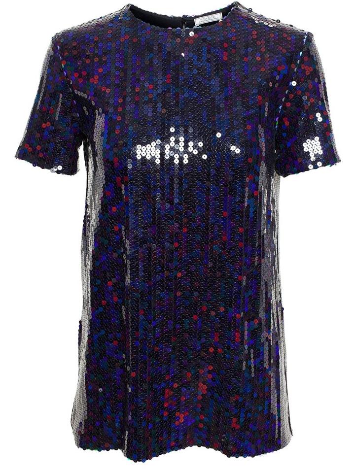 Nina Ricci Sequinned Blouse, Women's, Size: 36, Blue, Silk/polyester