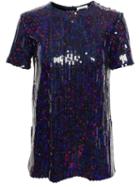 Nina Ricci Sequinned Blouse, Women's, Size: 36, Blue, Silk/polyester