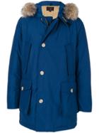 Woolrich Hooded Coat - Blue