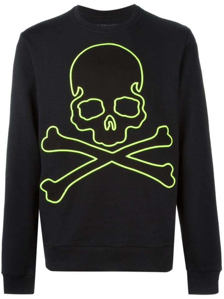 Philipp Plein Square Sweatshirt, Men's, Size: L, Black, Cotton