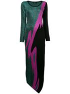 Dsquared2 - Metallic (grey) Knit Dress - Women - Polyester/viscose/wool - L, Polyester/viscose/wool