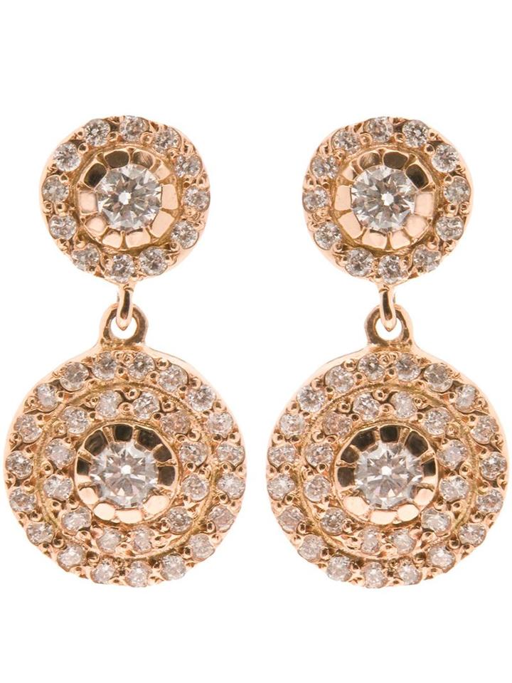 Ileana Makri Double 'solitaire Diamond Earrings