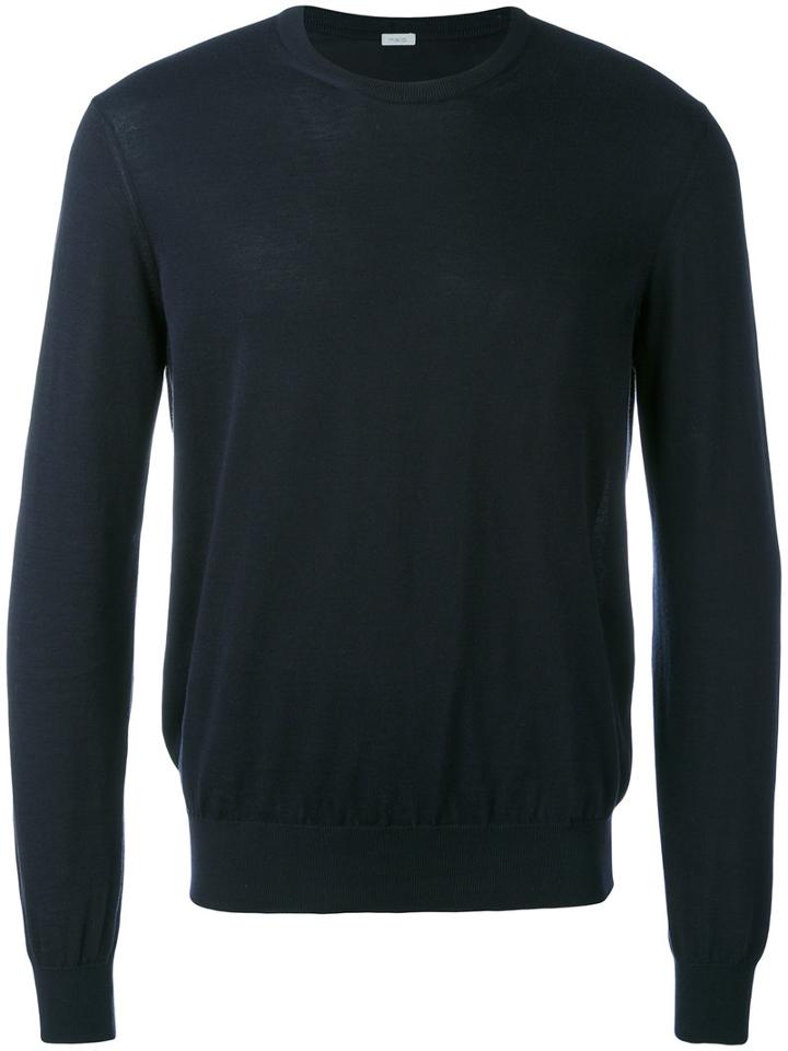 Malo - Crew-neck Jumper - Men - Cotton - 58, Blue, Cotton