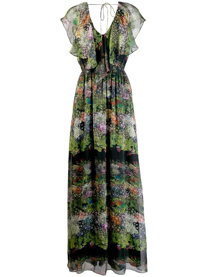 Ailanto Long Printed Dress - Black