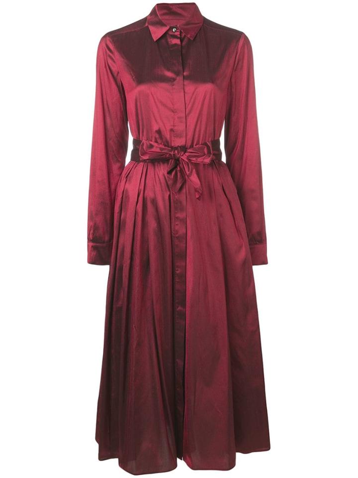 Max Mara Midi Shirt Dress - Red