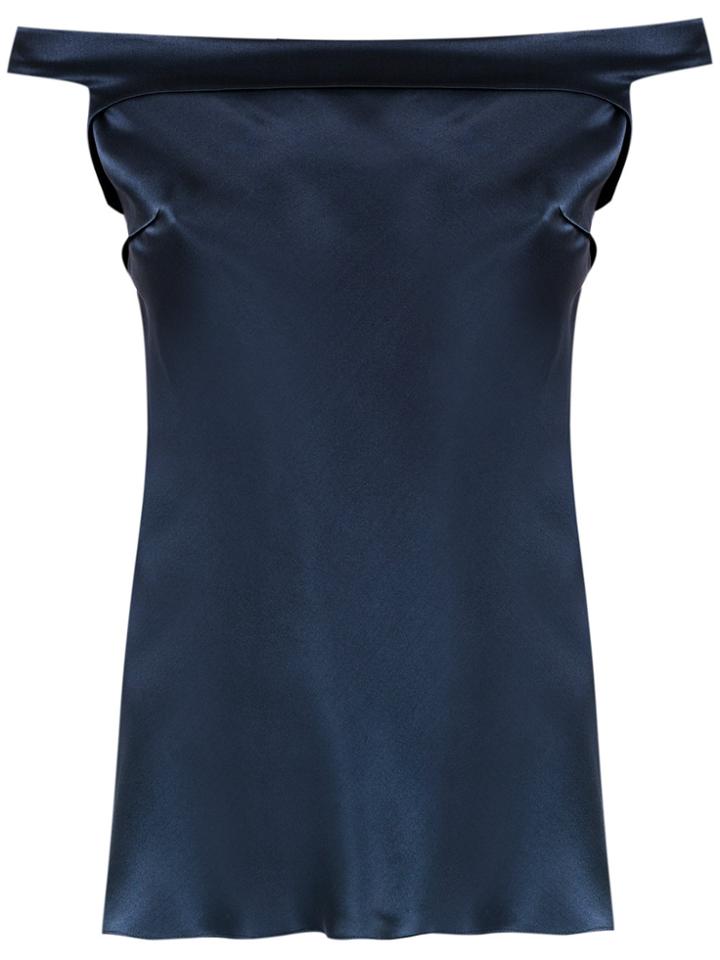 Gloria Coelho Off The Shoulder Blouse - Blue