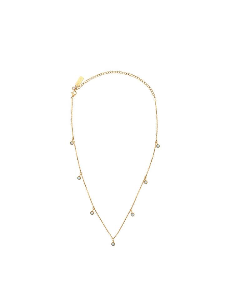 Nialaya Jewelry Skyfall Opal Drops Choker Necklace - Gold