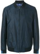 Etro Classic Bomber Jacket, Men's, Size: Large, Blue, Cotton/viscose/cupro