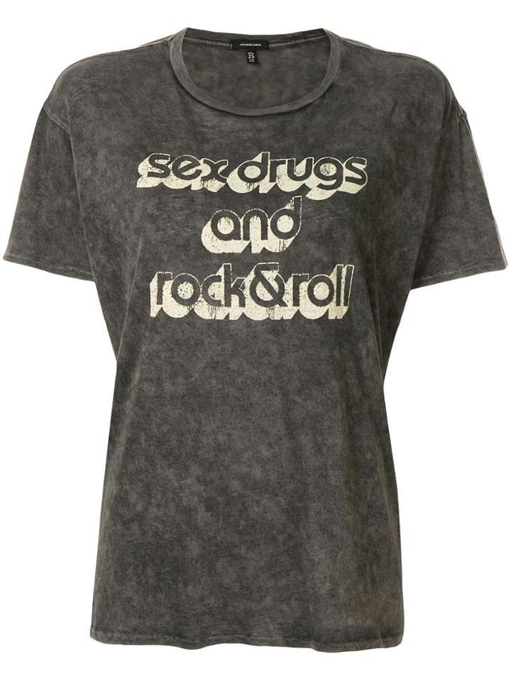 R13 Sex & Rock Boy T-shirt - Grey