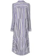 Dorothee Schumacher Long Sleeved Striped Dress - Multicolour