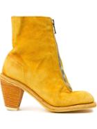 Guidi Front Zip Boots, Women's, Size: 39, Yellow/orange, Buffalo Leather