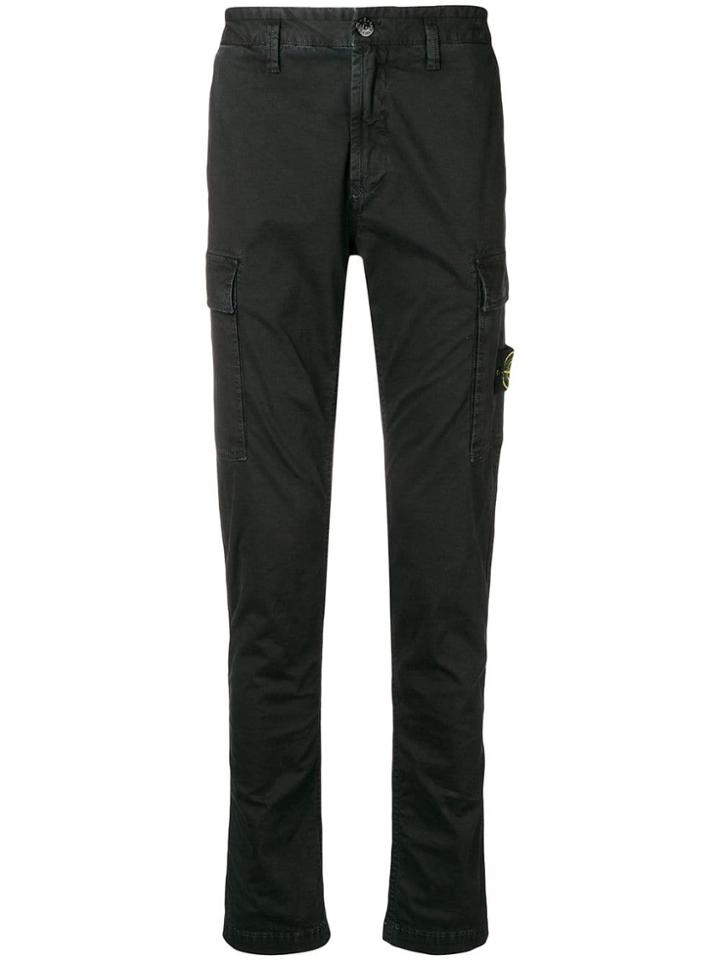 Stone Island Cargo Pants - Black